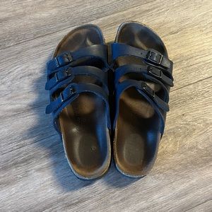 Birkenstock Florida Navy Sandals Size 38